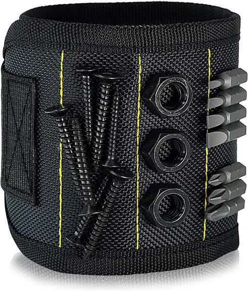 Magnetic Wristband for Holding Screw - With Strong Magnets, Made from Magnetic Polyester with Lightweight Powerful