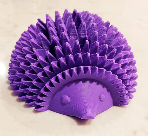 Test Tube Rack for 13mm Tubes, Holds 12 Tubes, Fun Hedgehog Design (Grape)