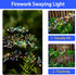 Solar Garden Lights Outdoor Waterproof, 2 Pack Twinkling Solar Firework Lights 16 Heads 160 LED with 2 Modes, Solar Powered Decorative Swaying Lights for Outside Patio, Garden Decor, Multi-Color by YaaFen