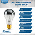 A21 Bulb 100W E26 1025 2700K Bulb Pack 2 OHLECTRIC Half Chrome Light with Base and Lumens of Brightness | Warm White