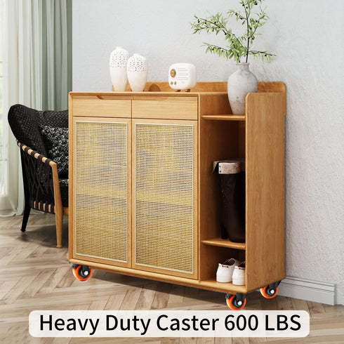 Caster Wheels Set of 4, Heavy Duty TAYLOON Locking Industrial Casters with No Noise Polyurethane Wheels