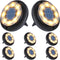 Flacchi Solar Lights Outdoor Waterproof - 2-in-1 Solar Powered Ground Lights Outdoor