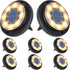 Flacchi Solar Lights Outdoor Waterproof - 2-in-1 Solar Powered Ground Lights Outdoor