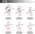 210PCS 304 Stainless Steel Hex Nuts Assortment Kit - 6 Sizes DIN 934 (M3 M4 M5 M6 M8 M10) for Professionals, Repairmen,