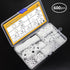 Nylon Flat Washer Assortment Set – 600 Pieces, 9 Sizes - M2 M2.5 M3 M4 M5 M6 M8 M10 M12