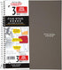 Five Star Spiral Notebooks, 3 Subject, Wide Ruled, 150 Sheets, 10-1/2" x 8", Assorted Colors, 6 Pack (73449)