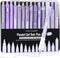 Four Candies 14Pack Pastel Gel Ink Pen Set, Cute 0.5mm Fine Point Pens, 12 Pack Black Ink with 2 Highlighters
