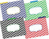 Barker Creek Nautical Chevron Designer File Folders Set of 36, Multi-Design with Colorful Chevrons on Outside, Solid
