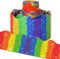 Whaline 32.8Ft Colorful Stripe Bulletin Board Border - Rainbow Die Cut Trim for Pride Day Party Supplies
