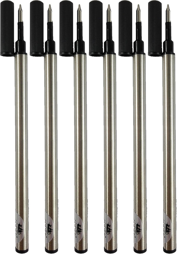 Gullor Refills Set of 10 PCS, Black Ink, 0.5mm, Fit Jinhao Rollerball Pen