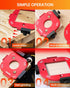 8 R10/R15/R20/R25/ R30/R35/R40/R50 TANYO Router Corner Radius Template, Plastic Box Router Jig with Radius, Aluminum