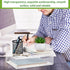 Harloon 4 Tier Acrylic Paper Tray, Stackable Letter Tray for Organizing, Clear Trays for Office Storage