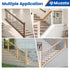 Muzata 10 Pack Iron Baluster Shoes with Screws for 1/2" Square Staircase Baluster, Satin Black