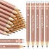 Crtiin 50 Pcs Mini Golf Pencils for Bridal Shower Games, Half Pencils with Eraser, 4 Inch Short Pocket (Rose Gold)