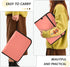 Folder,13 A4 Salmon Expanding Organizer File Pocket Expanding File Folder Accordion Folder with Zipper, Accordion File