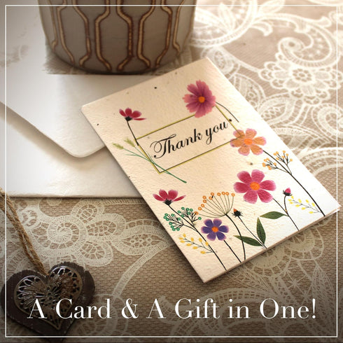 Eco-Friendly Parent Seed Paper Thank You Card