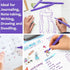 60 0.7mm Lelix Felt Tip Pens, Purple Pens, Medium Point, Felt Tip Markers Pens for Journaling, Writing, Note Taking