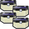 HMCITY Solar Lights Outdoor 120 LED 3 Lighting Modes,Motion Sensor Wall Lights,