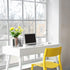 LD1071-WHT 16" Simple Designs Sleek Essentials Adjustable Metal Desk Task Lamp with Dual USB Ports, for Office, Desk