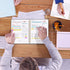 SUNEE Meeting Notebook with Sticky Tabs, 160 Pages B5 Project Planner for Office & Business