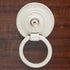 Bivethoi 6pcs Antique White Cabinet Knobs, Drop Ring Drawer Pulls Round Dresser Knobs Handles with Screws, Vintage