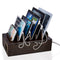Prosumer's Choice Multi Device Charging Station - Elegant Wooden Desktop Organizer for 6 Phones, Work from Home