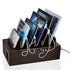 Prosumer's Choice Multi Device Charging Station - Elegant Wooden Desktop Organizer for 6 Phones, Work from Home