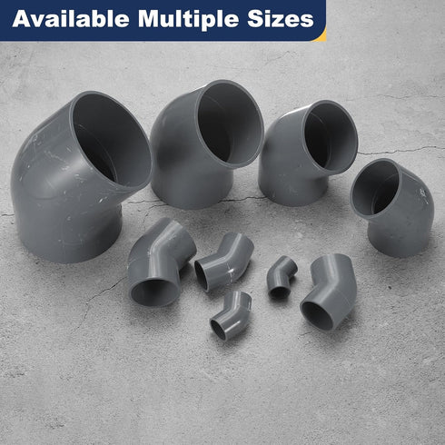 8pcs 1" 45 Elbow 2-Way 45 Elbow uxcell Degree Pipe Fittings, Furniture Construction Grade Degree PVC Corner Adapter