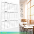 Large 36"x48" Quarterly White Board Calendar, Dry Erase Wall Calendar for 3 Month Planning with Markers and Eraser