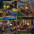 Outdoor Garden Gifts Solar Lights Stake Waterproof, Mothers Day Gifts Mom, Crackle Glass Metal Flower LED Yard Art
