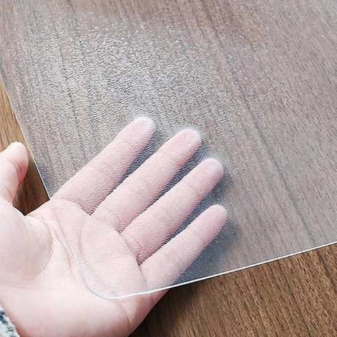 PFGDFSX Frosted Vinyl Table Protector for Night Stand Bedside Tabletop PVC Plastic Tablecloth