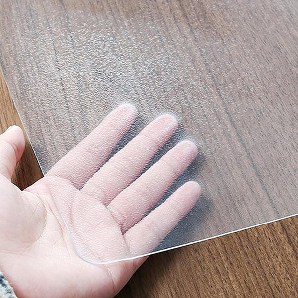 PFGDFSX Frosted Vinyl Table Protector for Night Stand Bedside Tabletop PVC Plastic Tablecloth