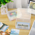 BTSKY 4 Pack Photo Storage Boxes for 4"x6" Pictures, Greeting Card Organizer with Removable Divider for Craft Storage