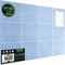 Large 48"x36" Cork Bulletin Board Alternative - 12 Pack Felt Tiles with 80 Pushpins for Office