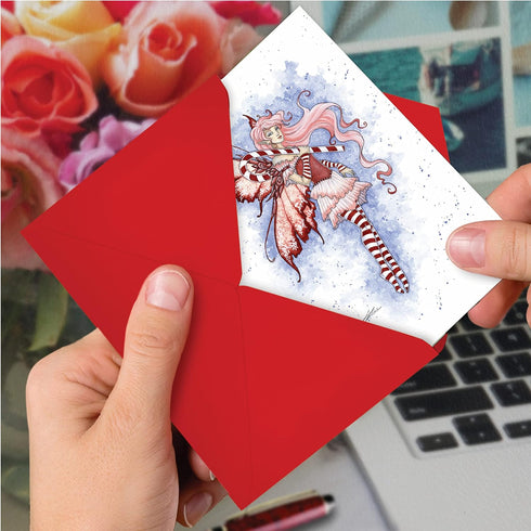 The Best Card Company 12 Beautiful Christmas Cards with Envelopes for Women, Bulk Boxed Set of Greetings - Holiday