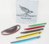Sanding Stick Detailer Set 5 Piece with 2 Extra Replacement Belts, 5 Grits for Sanding Wood, Metal & Plastics, S5G10
