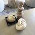 Natural-2 Wood Knot Decor Link Wooden Chain Link Coffee Table Wooden Knot Decorative Boho Farmhouse Rustic for Living