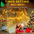 197FT 500 8 KNONEW LED Christmas Lights Outdoor String Lights Modes & Memory Fairy Light Plug in Waterproof LED String