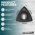 Triangle Sanding Pads for Oscillating Multitool, 3 Pack of 3-1/8 Inch Sander Pads