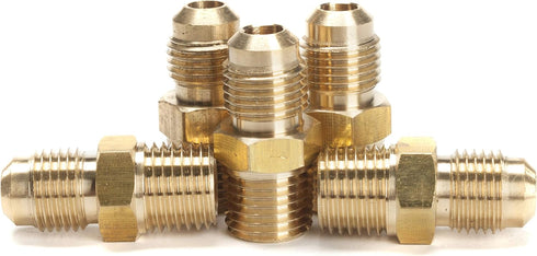 LTWFITTING Brass Flare 5/16" OD x 1/4" Male NPT Connector Tube Fitting (pack of 5) by LTWFITTING