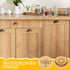 6 Packs Set Tessco for you Yogurt Jar Lids Bamboo Wood for Jars Reusable Lid with Silicone Sealing Rings and Different