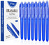 Erasable Gel Pens 0.7mm, KERIFI Blue Heat Erasable Fine Point Ballpoint Pens, Gel Ink Pens with Eraser