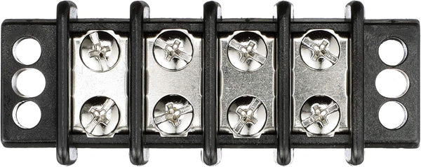 Seachoice Terminal Block - 4-Gang with Brass Clips and Contacts