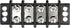Seachoice Terminal Block - 4-Gang with Brass Clips and Contacts