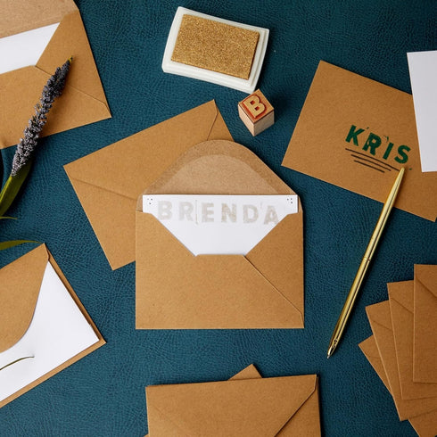 Juvale 100 Pack Small Kraft Paper A1 Envelopes for 3x5 inches Cards, Invitations, Wedding RSVP, Gift Cards (V-Flap) by Juvale