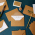 Juvale 100 Pack Small Kraft Paper A1 Envelopes for 3x5 inches Cards, Invitations, Wedding RSVP, Gift Cards (V-Flap) by Juvale