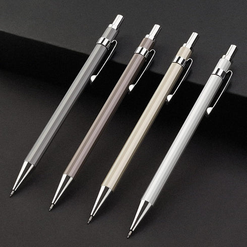 Four Candies 0.5mm Mechanical Pencil Set with Case, 4PCS Metal Pencils and Lead Refills