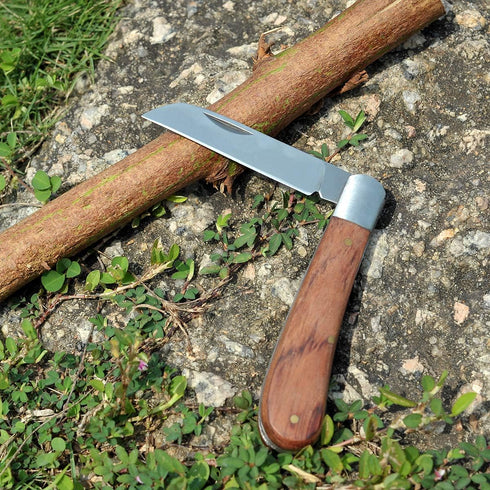 Folding Pocket Knife for Grafting, Stainless Steel Pruning Knife, Multi Cutting Tool, Budding Knife, Weed Bushes