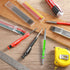 Enhon Mechanical Pencil Set with 4 Carpenter Pencils and 40 Refills, Woodworking Tools for Carpenters (Green, Red,