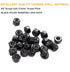 binifiMux 100pcs M3-0.5mm Pitch Black Nylock Nuts, Nylon Insert Self Locking Nuts for RC